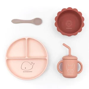 SET PAPPA BAMBOOM DINNER ROSA