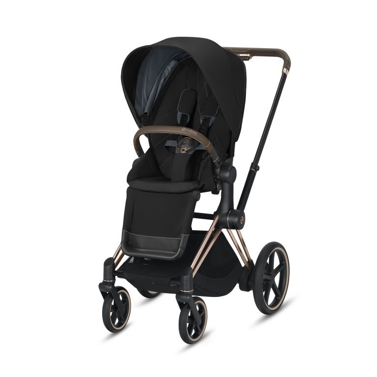 GUVE E-PRIAM TELAIO ROSEGOLD+SEAT PACK DEEP BLACK