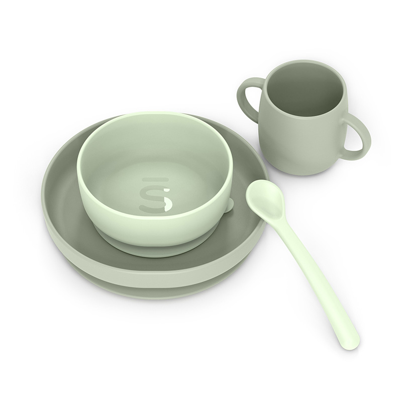 SET PAPPA SUAVINEX SILICONE VERDE