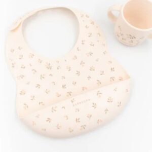 BAVAGLINO IN SILICONE E TAZZA BAMBOOM TULIPS