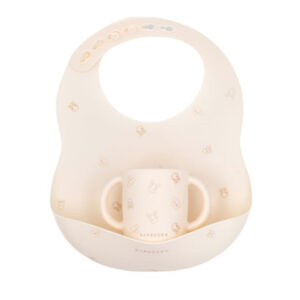 BAVAGLINO IN SILICONE E TAZZA BAMBOOM ANIMAL FRIENDS