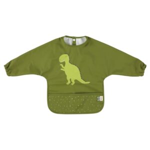 BAVETTA TRIXIE CON MANICHE DINOSAURO PERSONALIZZATO LEONARDO