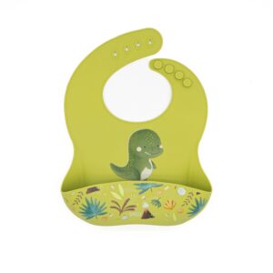 BAVETTA IN SILICONE SASSI DINOSAURO